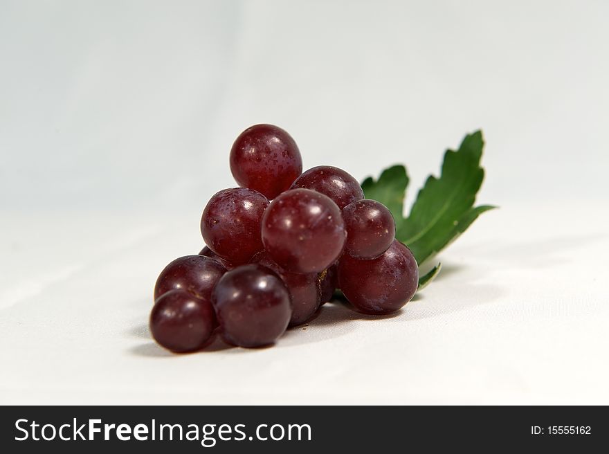 Close up bunch of grape on white background. Close up bunch of grape on white background