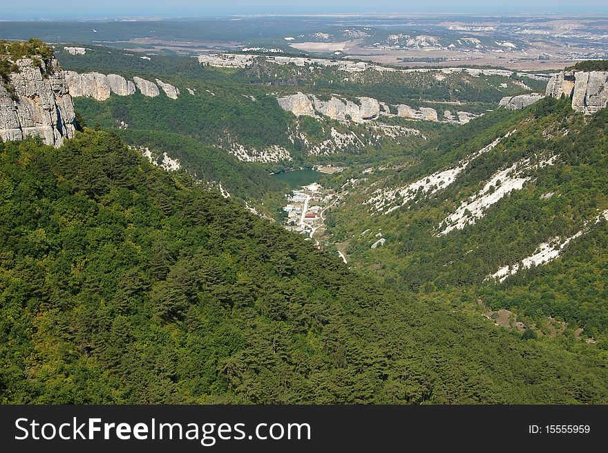 Landscape of crimea green rocks. Landscape of crimea green rocks