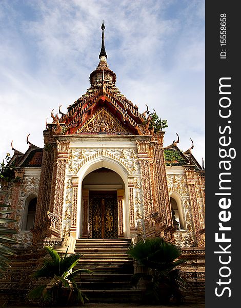 Buddhist monastery in Nakronpatom, Thailand. Buddhist monastery in Nakronpatom, Thailand