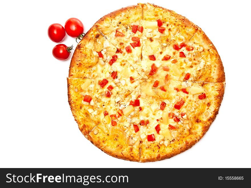 Pizza with tomato