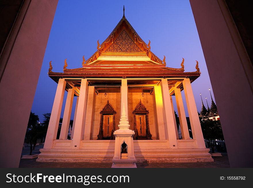 Wat Ratchanatda temple Bangkok , Thailand. Wat Ratchanatda temple Bangkok , Thailand