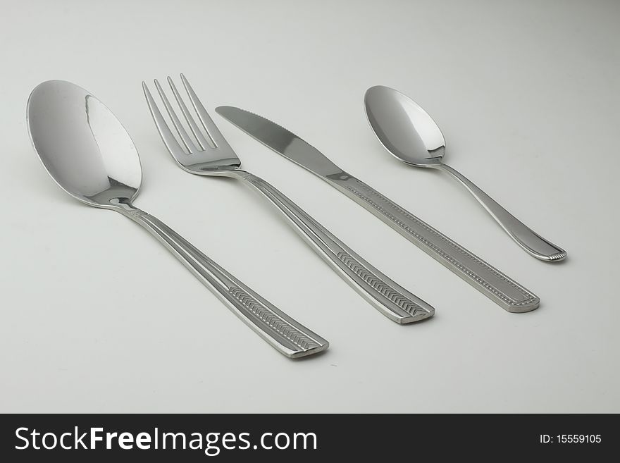 Chopsticks fork, knife and spoons isolated