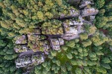The Tisa Rocks In Bohemia Switzerland In Decin Region In Czech Republic Royalty Free Stock Photos