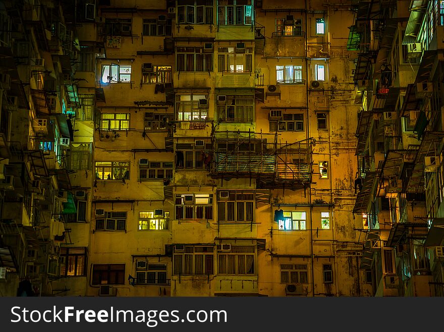 Hong Kong apartment high-rise apartment Quarry Bay. Shooting location :  Hong Kong Special Administrative Region