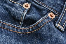 Pocket Detail Of Blue Denim Jeans Stock Images Pocket Detail Of Blue Denim Jeans Stock Images