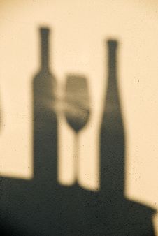 Shadows Of Wine Royalty Free Stock Photos Shadows Of Wine Royalty Free Stock Photos