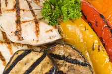 Free Grilled Chicken Breasts And Vegetables Stock Images - 15569834