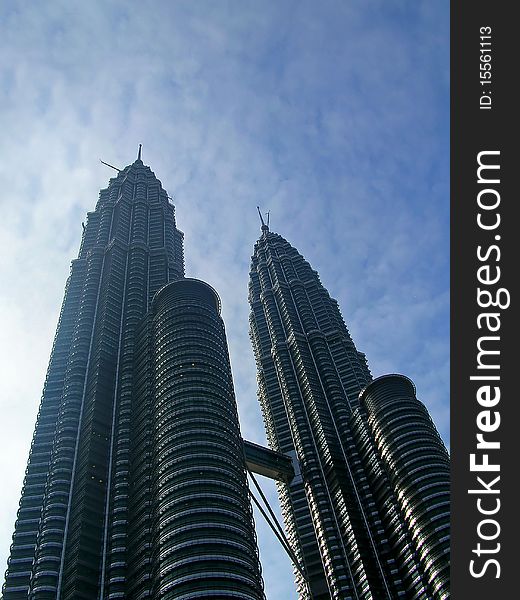 The twin towers in Kualalampur, Malaysia. The twin towers in Kualalampur, Malaysia