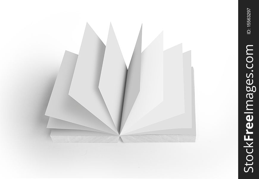 Book on a white background. Book on a white background