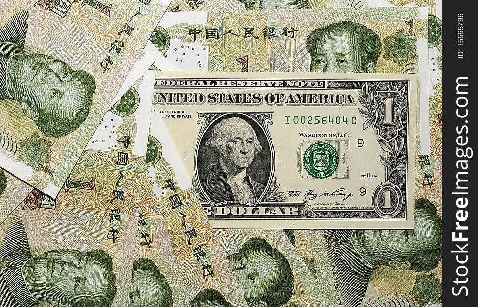 These are the smallest American and Chinese banknotes - with Yuan dominance like in the real monetary life. These are the smallest American and Chinese banknotes - with Yuan dominance like in the real monetary life.