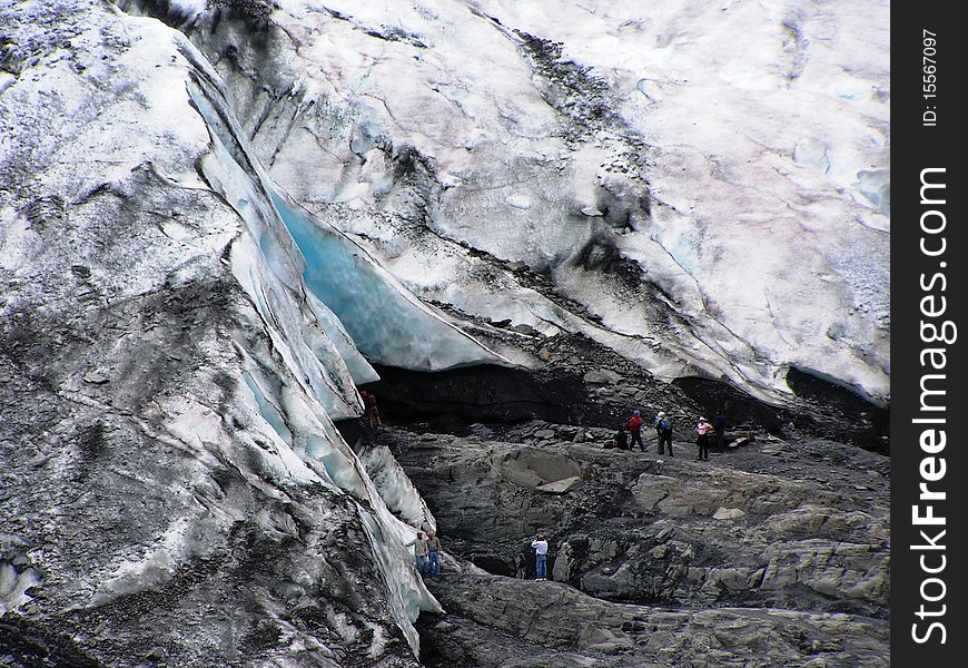 A view of Alaska ice sheets and Glaciers