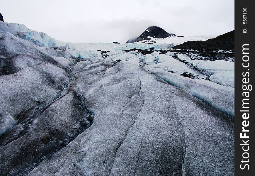 View of Alaska ice sheets and Glaciers