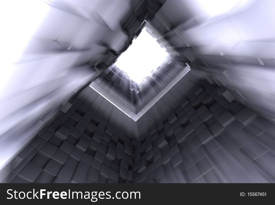 An abstract 3d architectural background. An abstract 3d architectural background