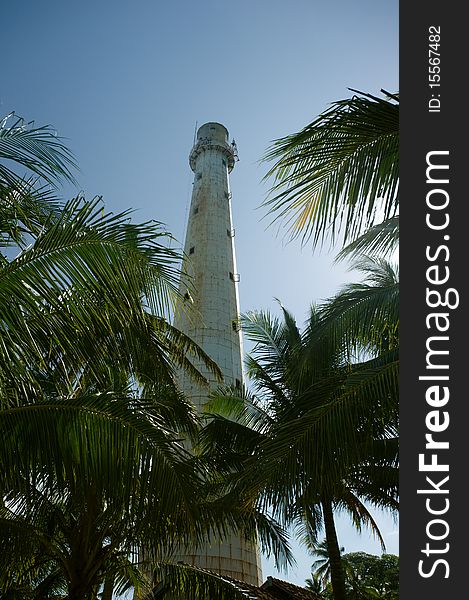 Photo of lighthouse at belitung indonesia