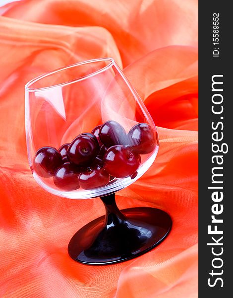 Cherries In The Footed Glass