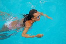 Relax In A Swimming Pool Stock Photography