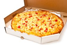 Pizza In Box Royalty Free Stock Photos