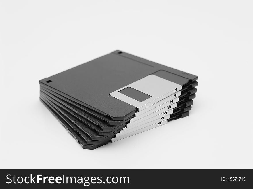 Computer Disk with White background.