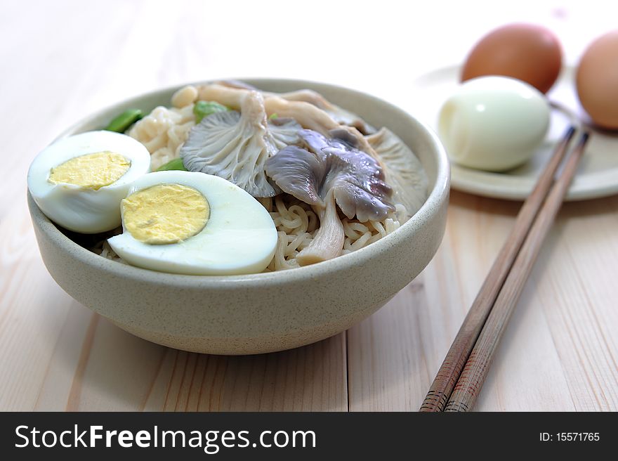 Delicious Noodle And Eggs
