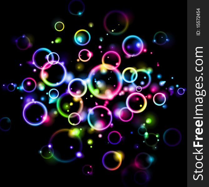 Abstract background with colorful bubbles. Abstract background with colorful bubbles