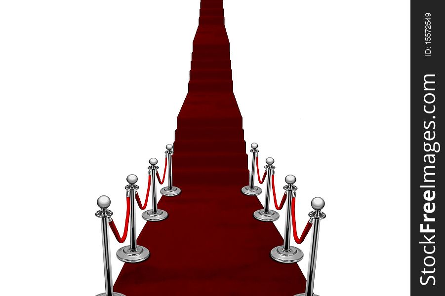 Red Carpet With Stair