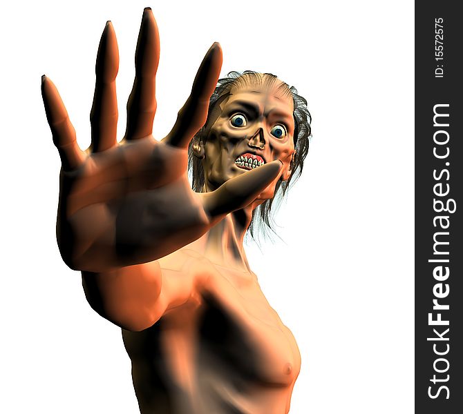 3d rendering a human creature as illustration. 3d rendering a human creature as illustration
