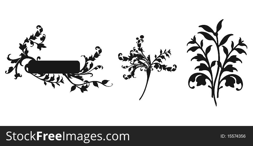 Abstract floral ornament