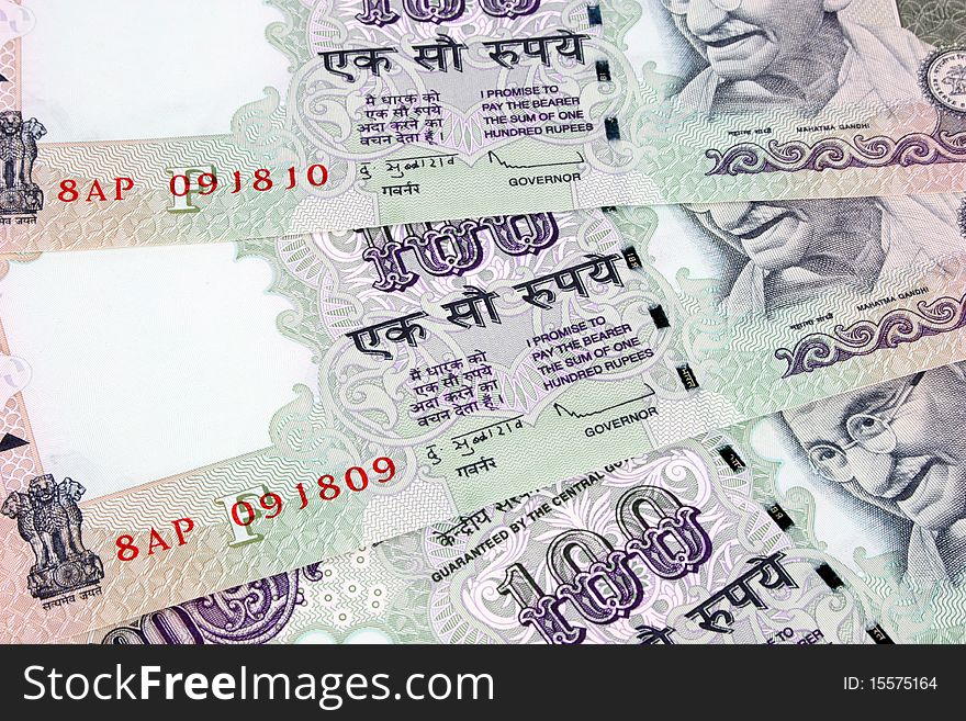 Three hundred rupee indian currency notes. Three hundred rupee indian currency notes