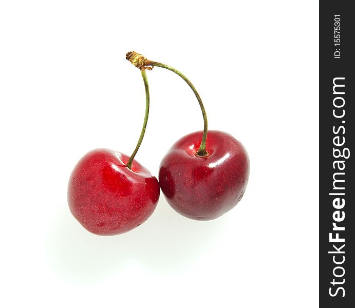 Cherry. object on a white background