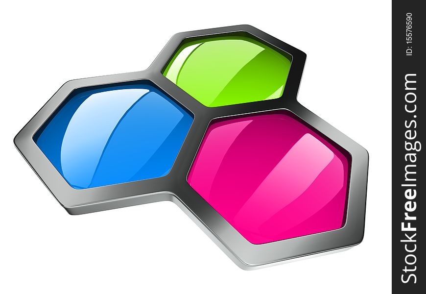 Hexagonal color concept