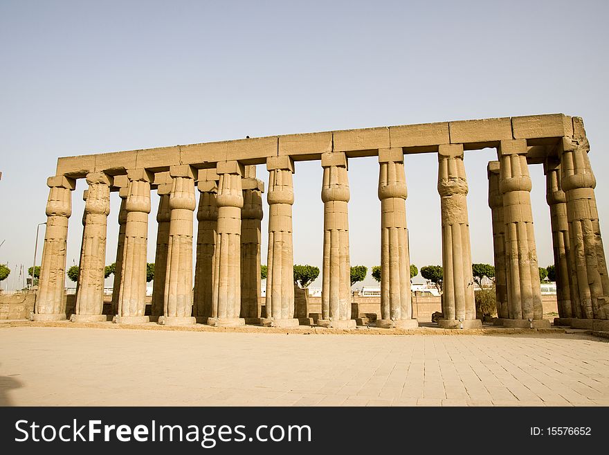 The masterpiece of the luxor temple in egypt