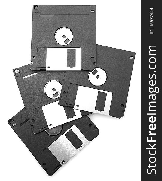 Floppy disks isolated on white background. Floppy disks isolated on white background