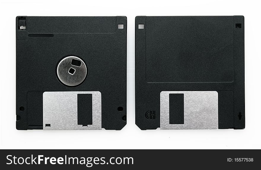 Floppy disks isolated on white background. Floppy disks isolated on white background