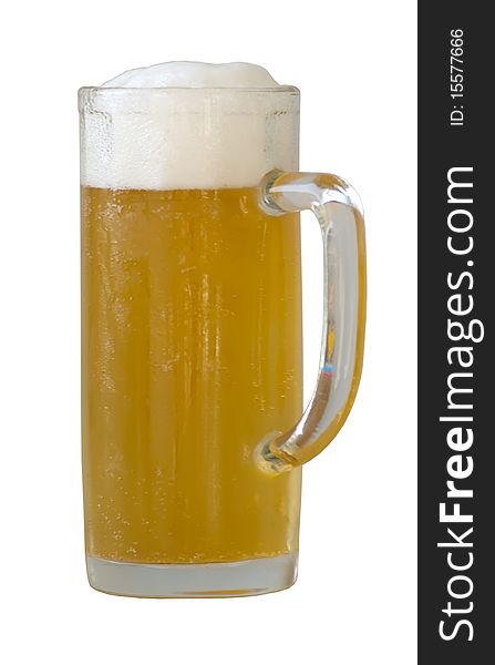 Beer mug isolated on a white background. Beer mug isolated on a white background