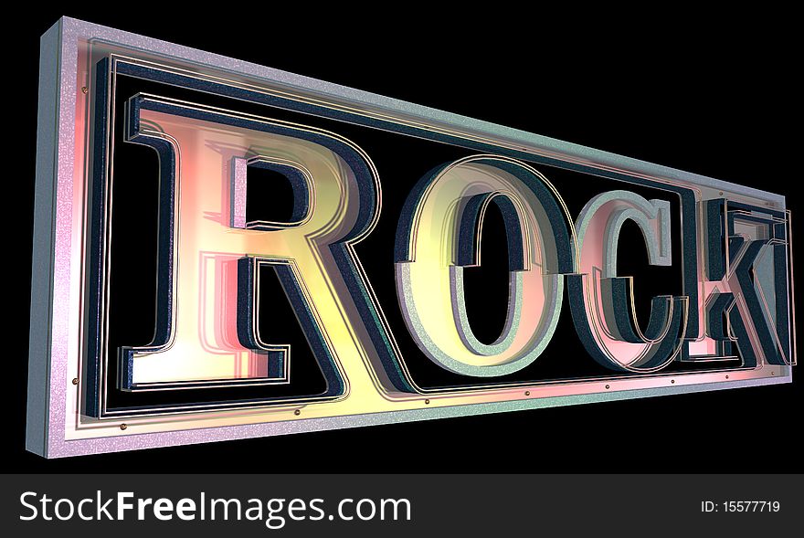 Abstract rock background isolated on a black
