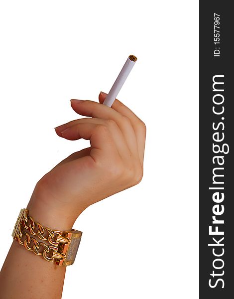 Hand Watch And A Cigarette