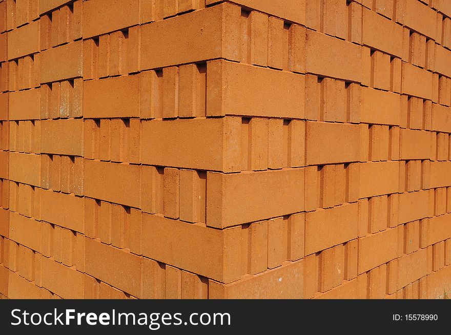 The Stack of clay bricks. The Stack of clay bricks