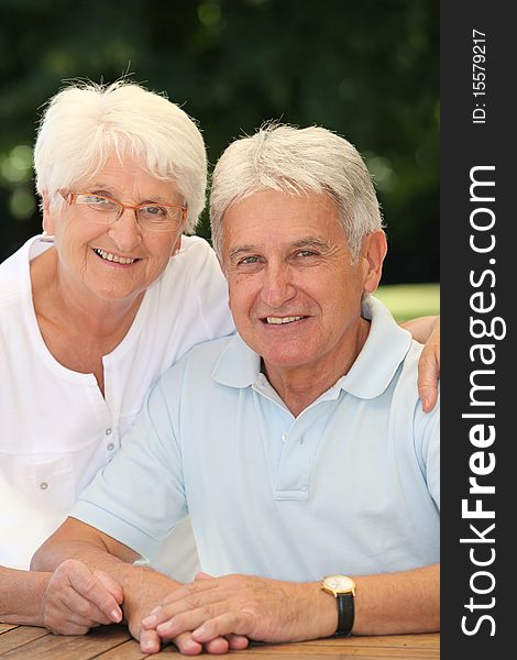 Closeup of happy senior couple. Closeup of happy senior couple