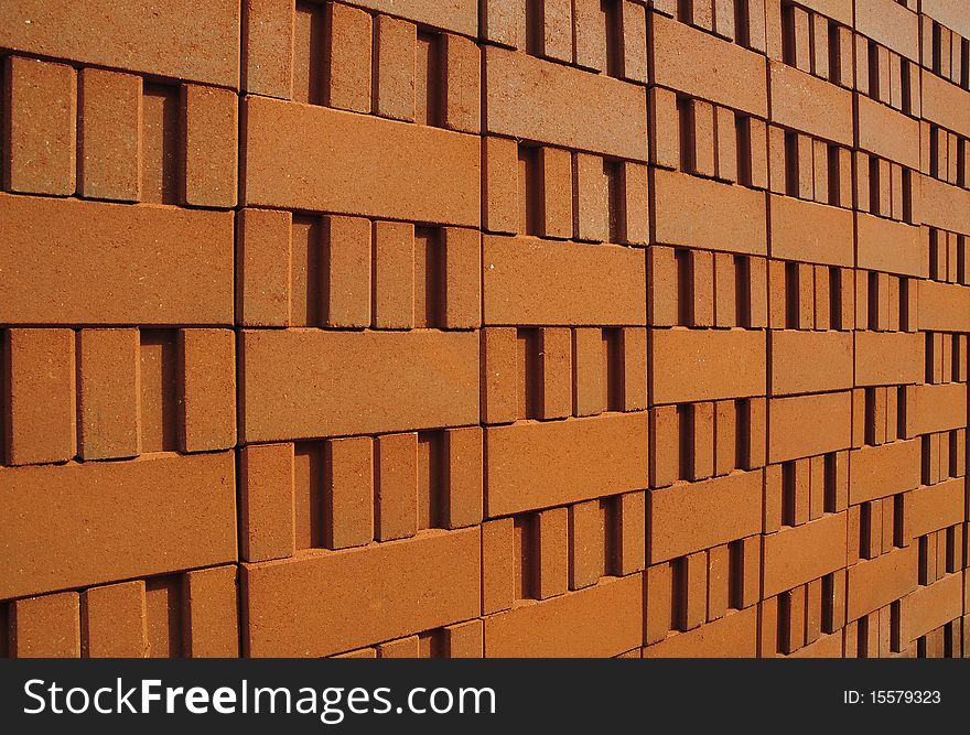 The Stack of clay bricks. The Stack of clay bricks