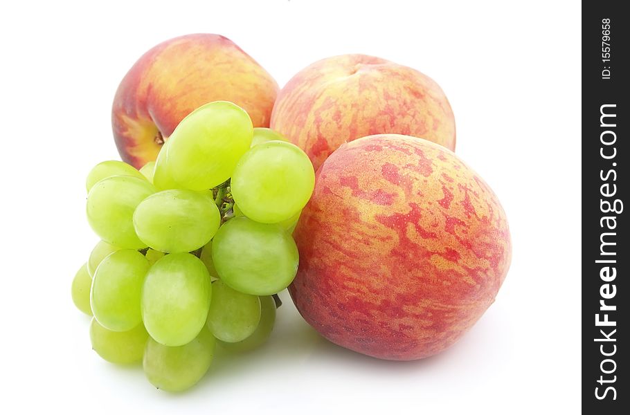Grapes and  peaches