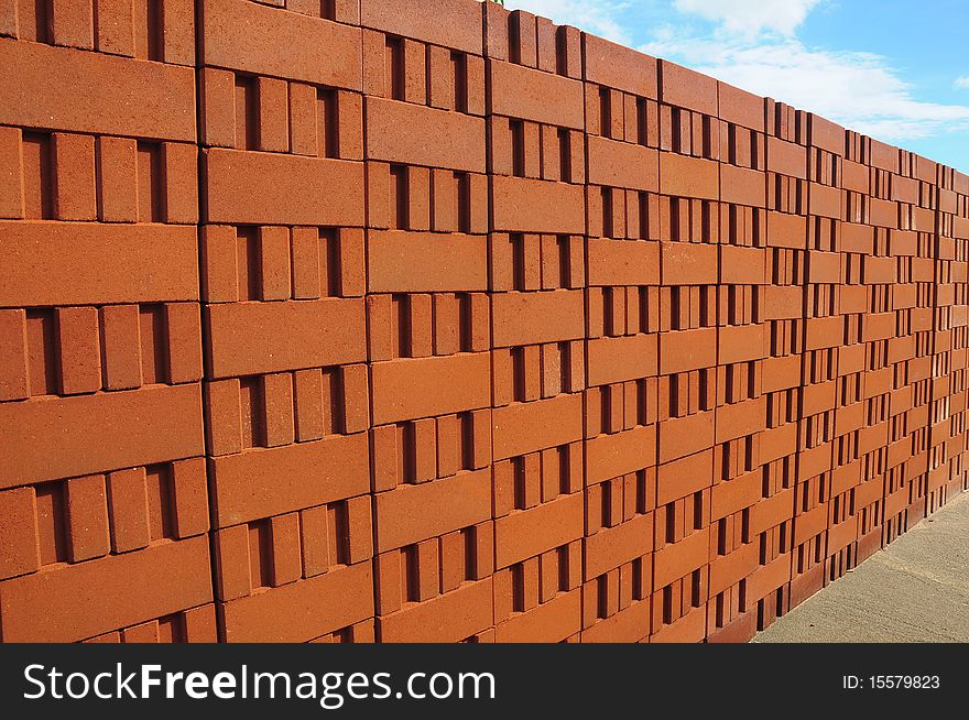 The Stack of clay bricks. The Stack of clay bricks