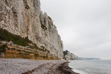 Cliffs On The Coast. Mist Royalty Free Stock Photo Cliffs On The Coast. Mist Royalty Free Stock Photo