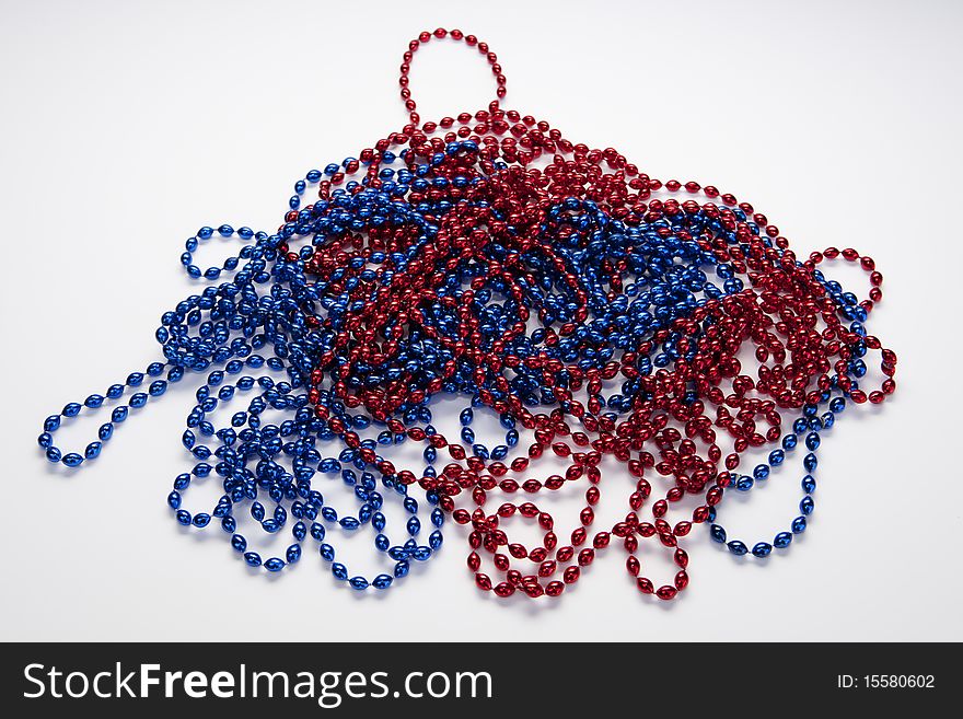 Beads Red Blue