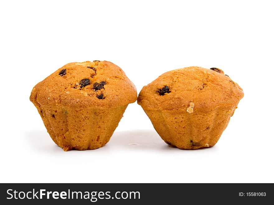 Fruit-cakes isolated on a white background