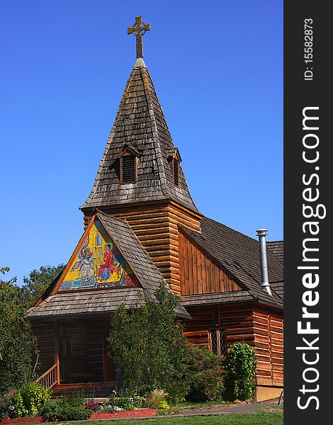 Church Steeple and entrance.