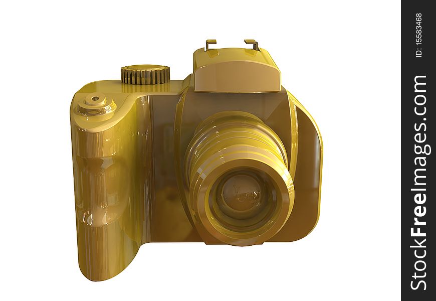 3d render of DSLR camera