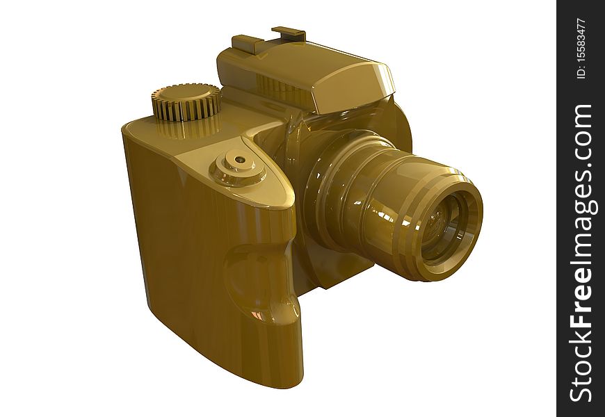 3d render of DSLR camera