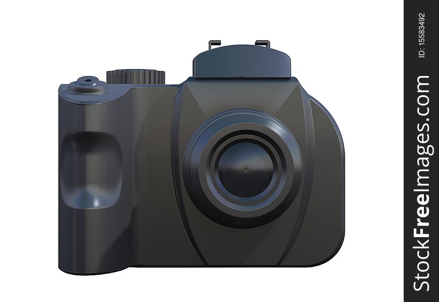 3d Render Of DSLR Camera