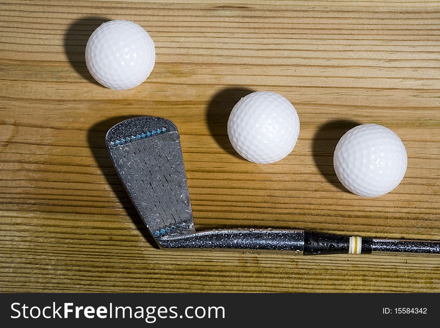 Background with golf ball. Sport abstract