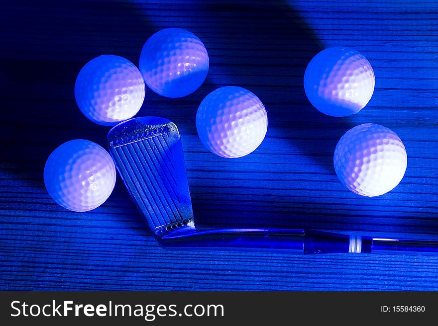 Background with golf ball. Sport abstract
